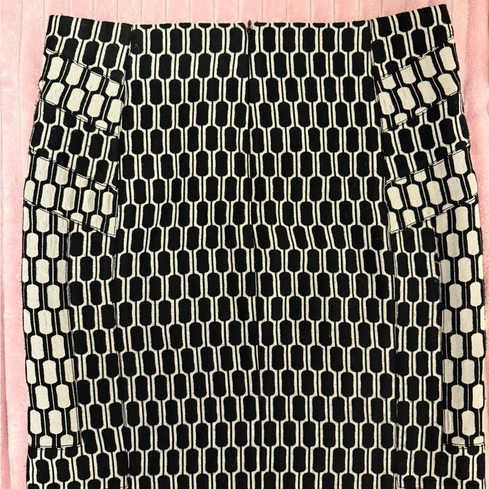 Diane Von Furstenberg sophisticated Black and White Pencil Skirt - Picture 4 of 4